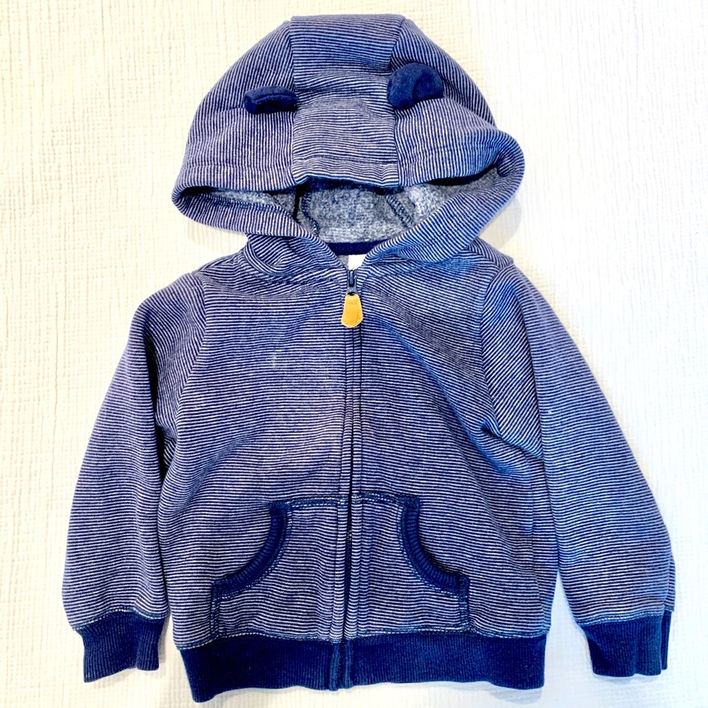 Boys Hoodie | Blue Stripe Hoodie by Carter’s | Size: 18 Months